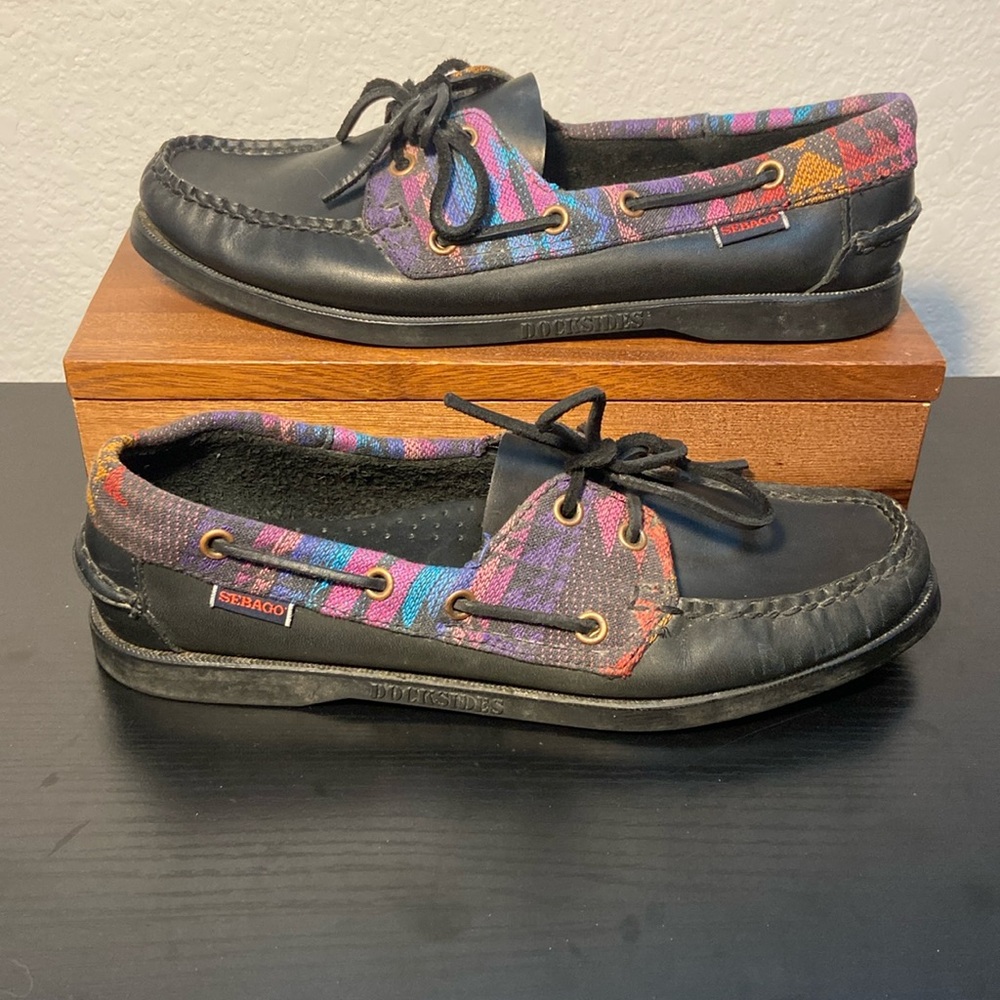 Women’s Sebago‎ Dockside’s loafers southwestern style Sz 9.5m